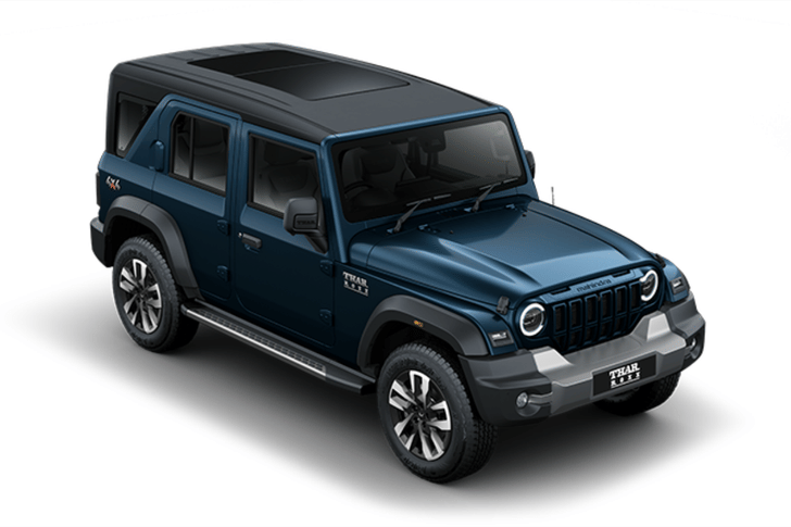Mahindra Thar Roxx Color Nebula Blue
